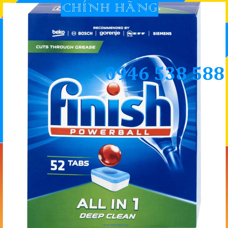 Viên rửa bát Finish 132 viên, 120 viên, 110 viên Nhập khẩu Chính Hãng dùng cho Máy rửa bát