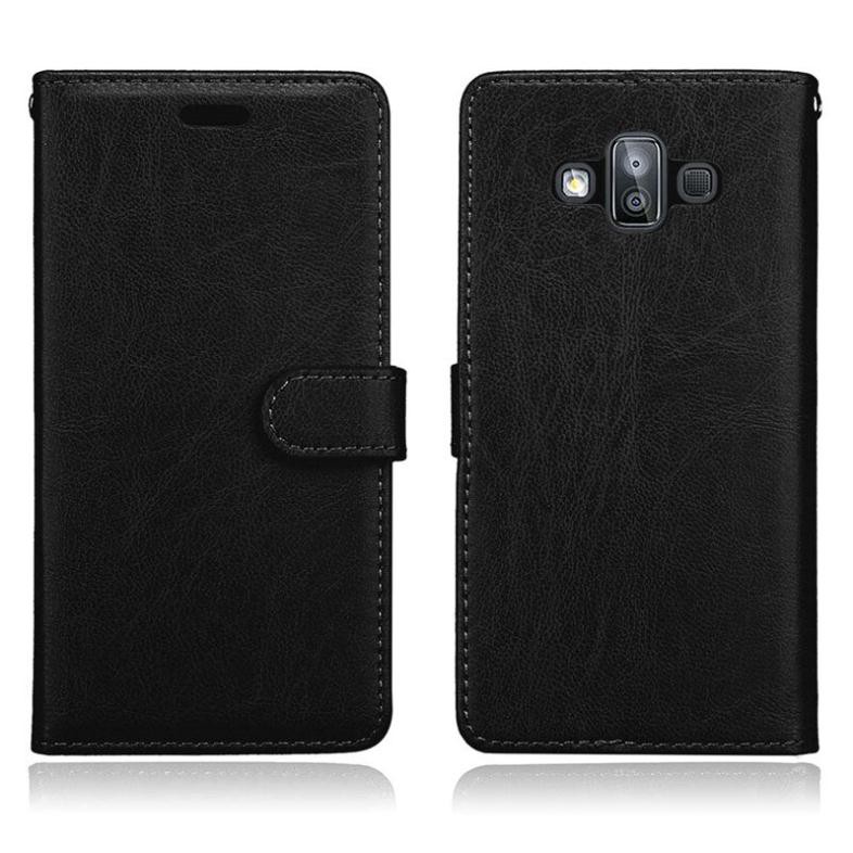 Bao da PU màu trơn đơn giản cho Samsung Galaxy J7 Duo 2018 J7Duo J720 J720F SM-J720F | BigBuy360 - bigbuy360.vn