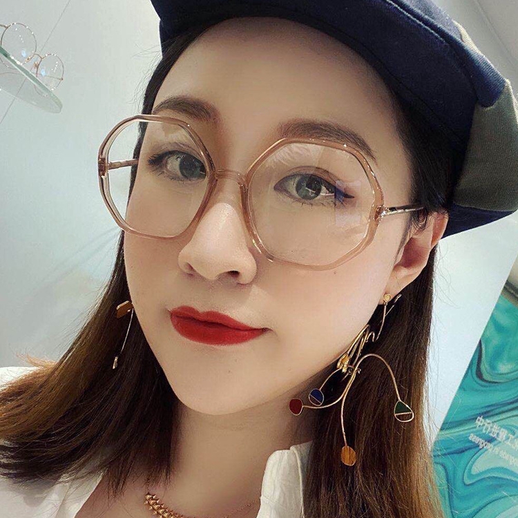 Mắt kính kiểu cách chống ánh sáng xanh bản lề kim loại thời trang đường phố