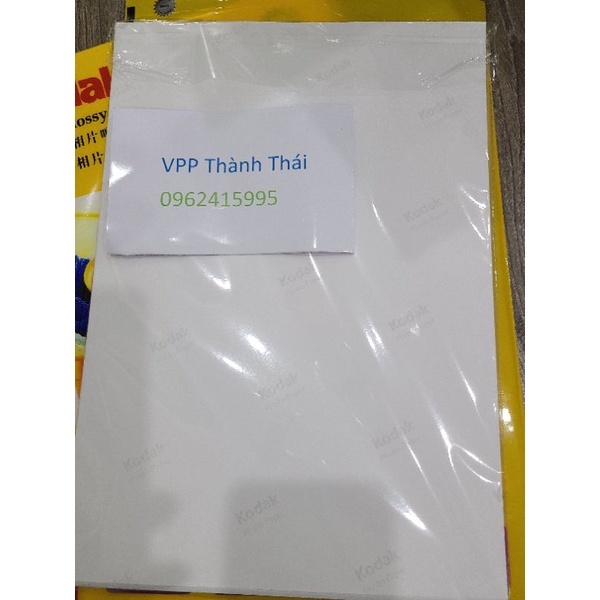 Giấy in ảnh 1 mặt bóng định lượng 115gsm khổ A4-A5 100 tờ / tập