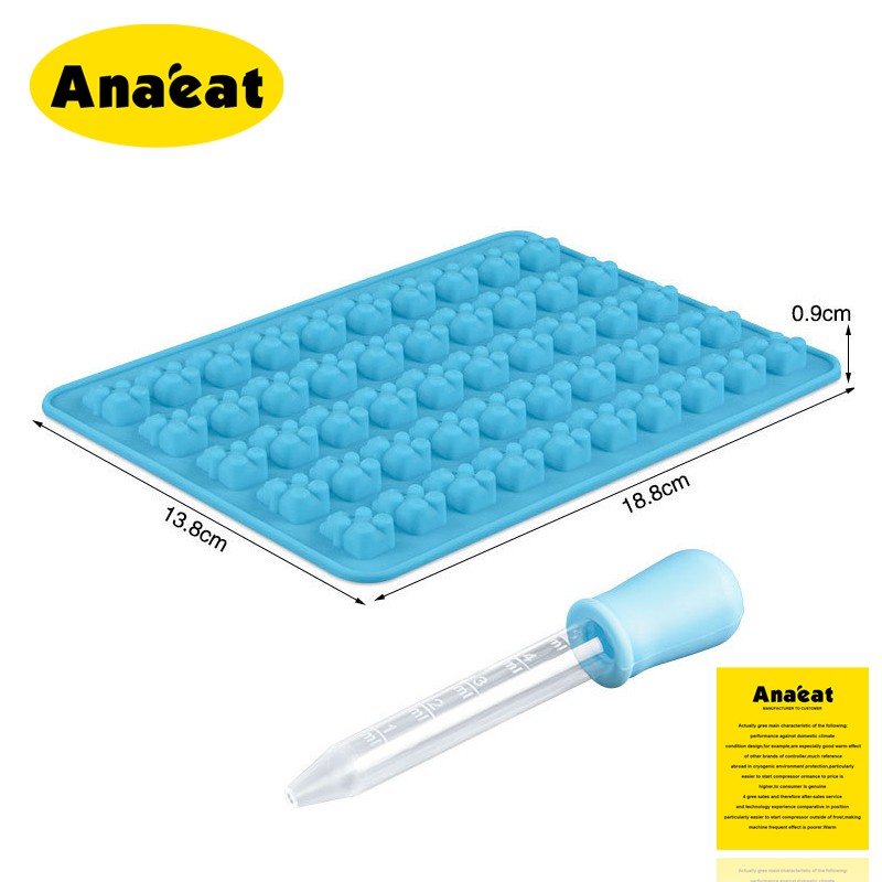 Khuôn ANAEAT tạo hình gấu Gummy dùng làm xà phòng đa dụng