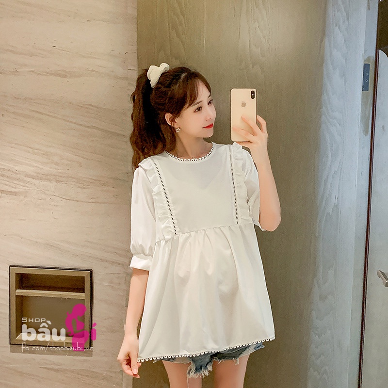 Áo bầu babydoll xinh xắn, mát mẻ, mix được với các loại quần - SBA138