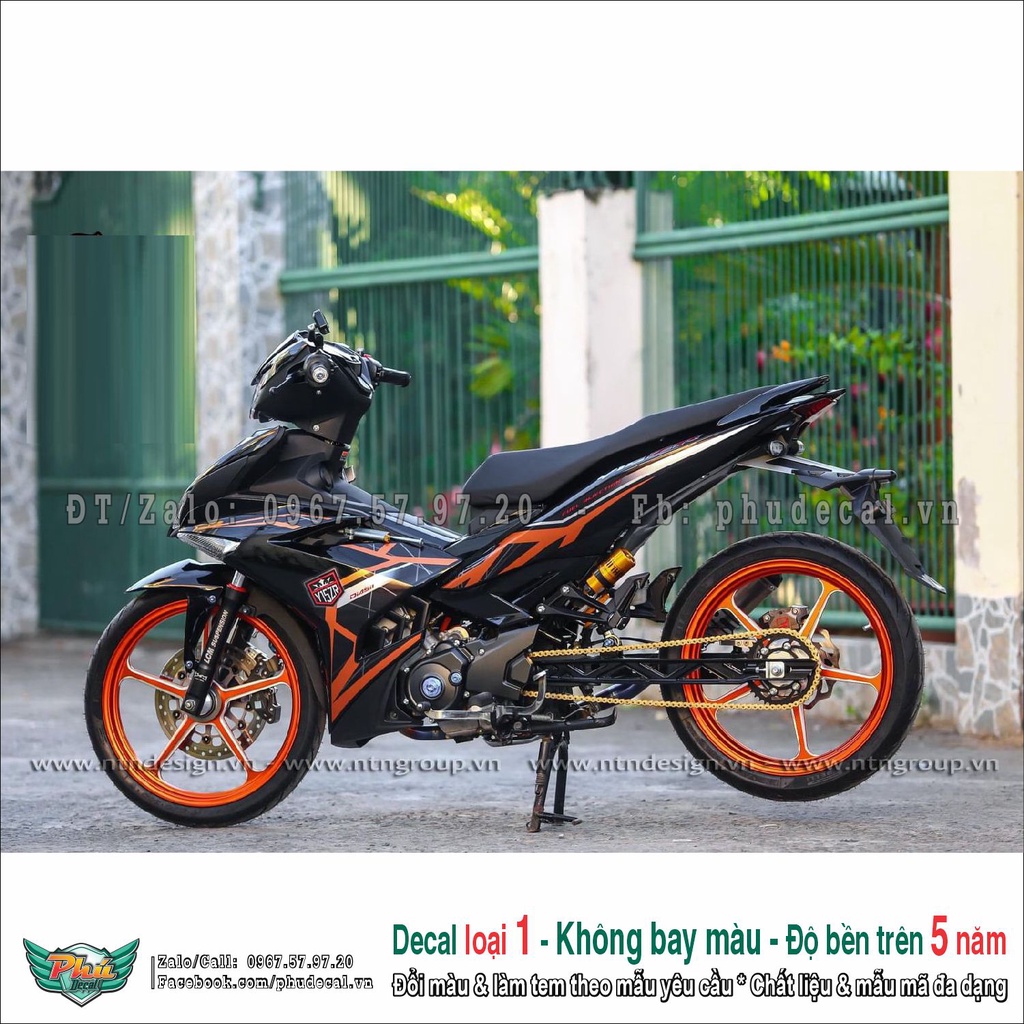 Tem rời Ex 150 cam đen (2)