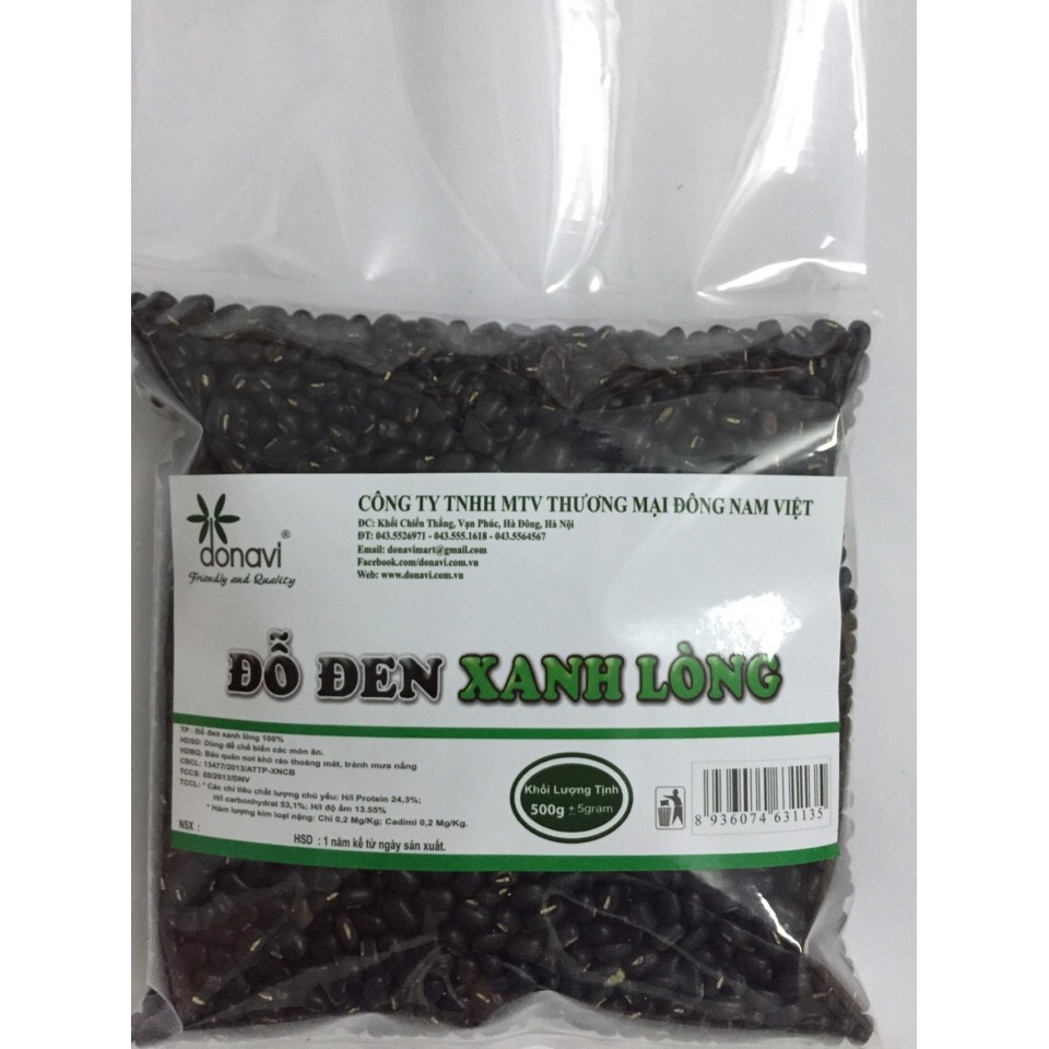 Đậu đen xanh lòng 500 gram việt nam loại 1