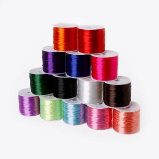 1 cuộn dây cao su Nylon co giãn 0.7mm dài 50M dùng để làm đồ trang sức 14 màu