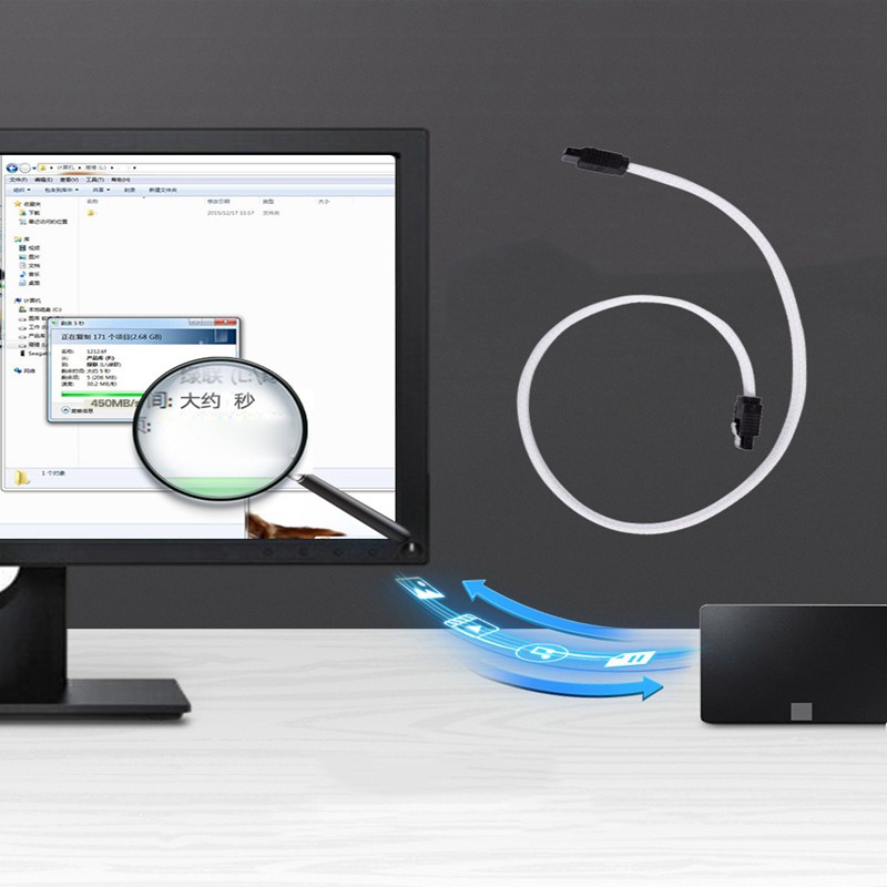 Dây Cáp Ổ Cứng Sata 3.0 Iii Sata3 7pin 6gb/s Ssd Hdd 50cm