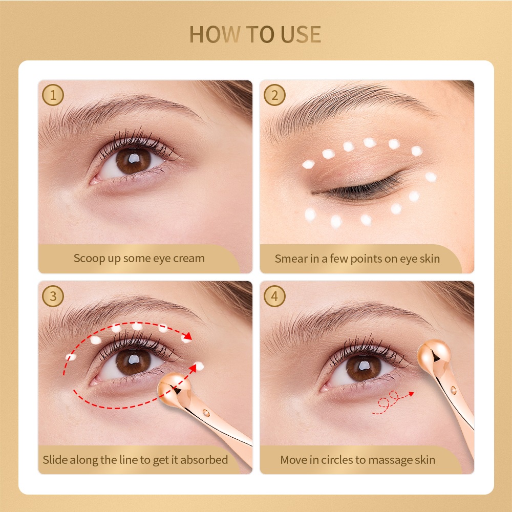 Foreverlily Cây lăn mát xa mắt thủ công làm đẹp hiệu quả