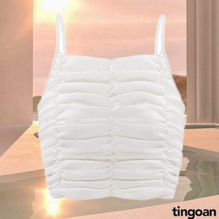 Áo hai dây sun thân trắng tingoan TAYLOR TOP/WH