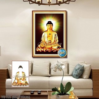 Tranh đính đá Phật A di đà (Y8105) 💥 kích thước 80*110 cm 📌
