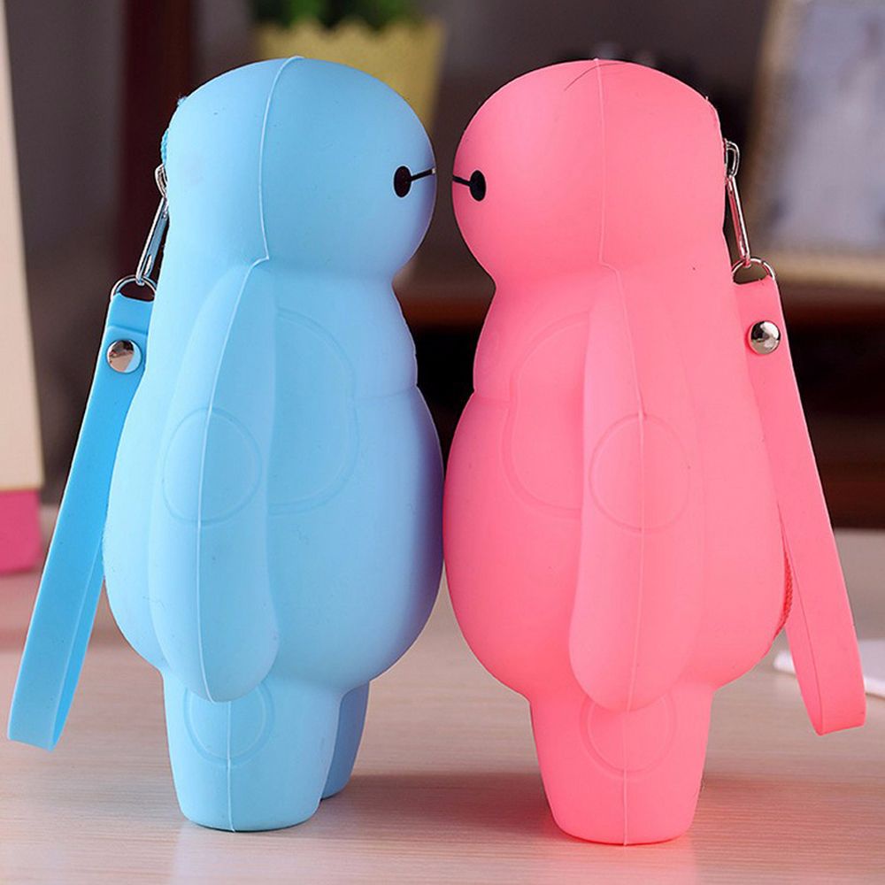Túi đựng bút silicon hình baymax siêu anh hùng 6 dễ thương đa tiện dụng