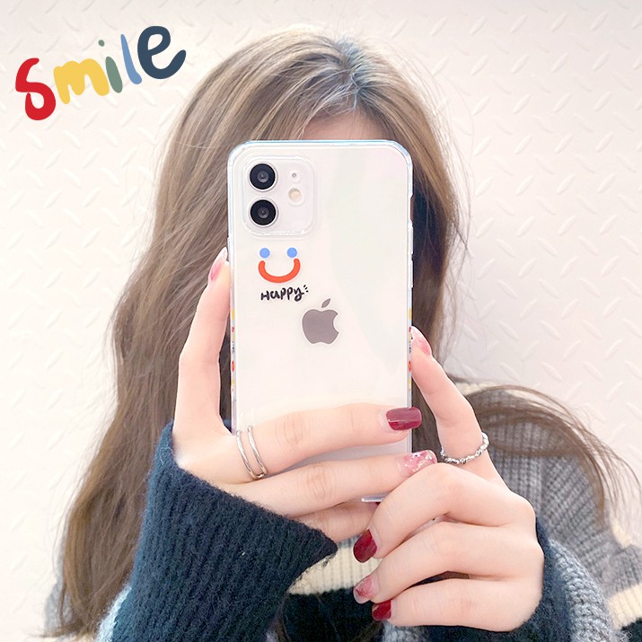 Ốp lưng iphone Emoji happy in viền trong chống ố 6/6plus/6s/6splus/7/7plus/8/8plus/x/xr/xs/11/12/13/pro/max/plus/promax | BigBuy360 - bigbuy360.vn