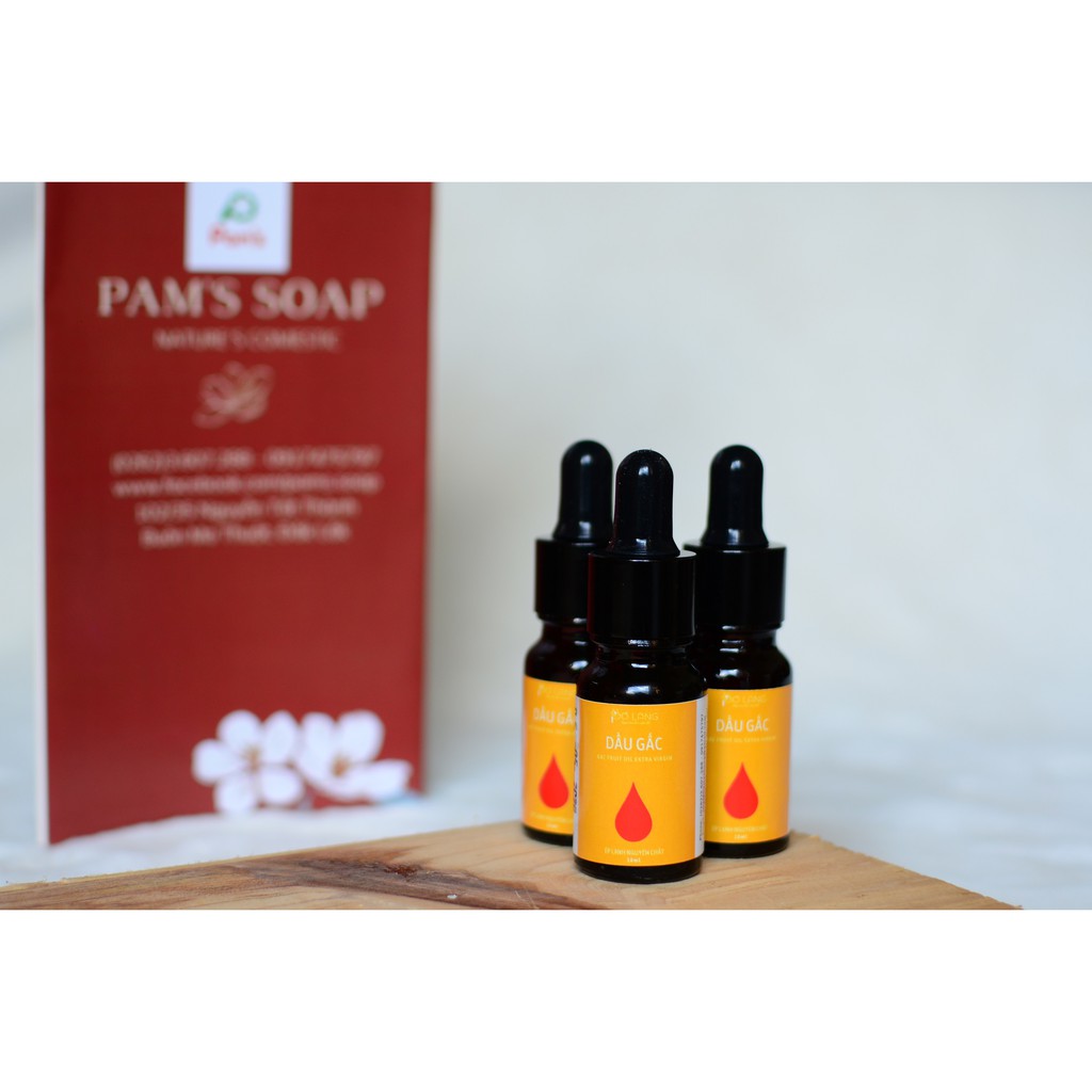 Dầu gấc ép lạnh handmade Pơ Lang (dưỡng da/massage) - Gac fruit oil