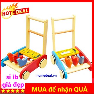 [SỈ IB] xe tập đi con gà gỗ cho bé đa năng, có tay đẩy cho be 3 tháng đến hơn 7 tháng gia re