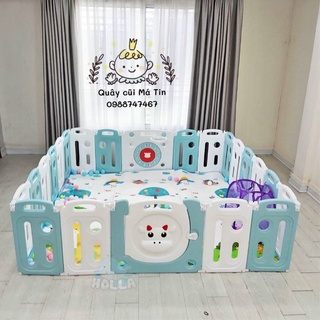 Quây nhựa HOLLA CHÍNH HÃNG gấp gọn nguyên sinh cho bé (có đế hít chân không)