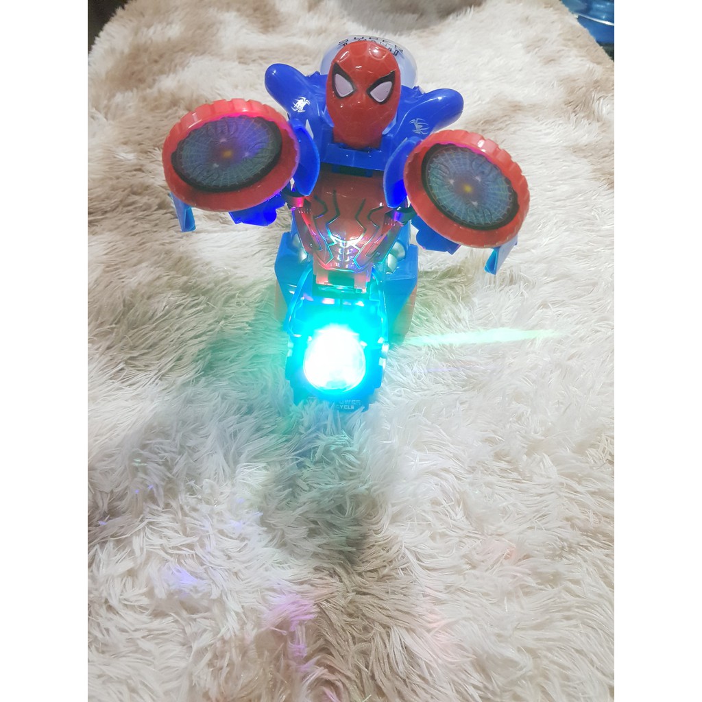 (RẺ VÔ ĐỐI) Trò chơi chiếc mô tô của siêu nhân anh hùng avenger biến hình thành người máy dùng pin AA thông dụng