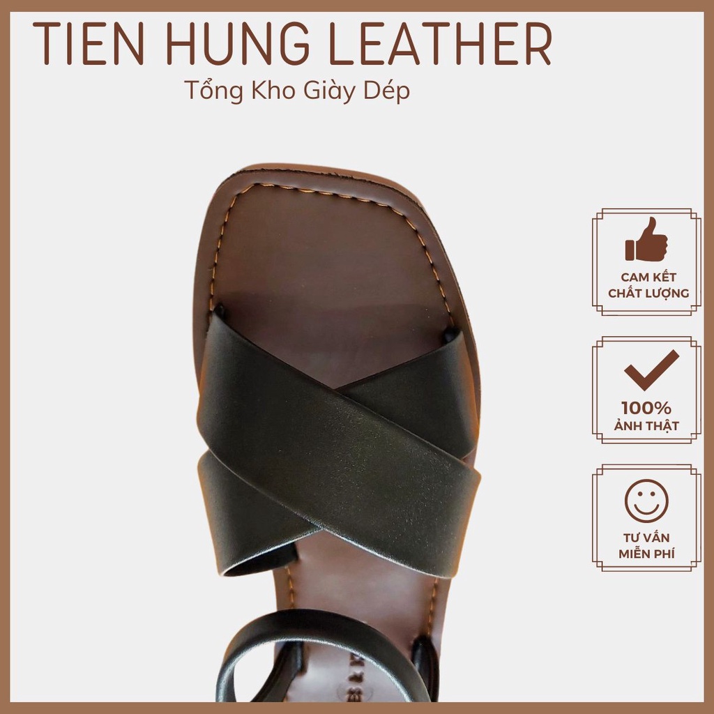 Xăng đan đế kếp, dép nữ học sinh quai chéo Tiến Hùng TH0010