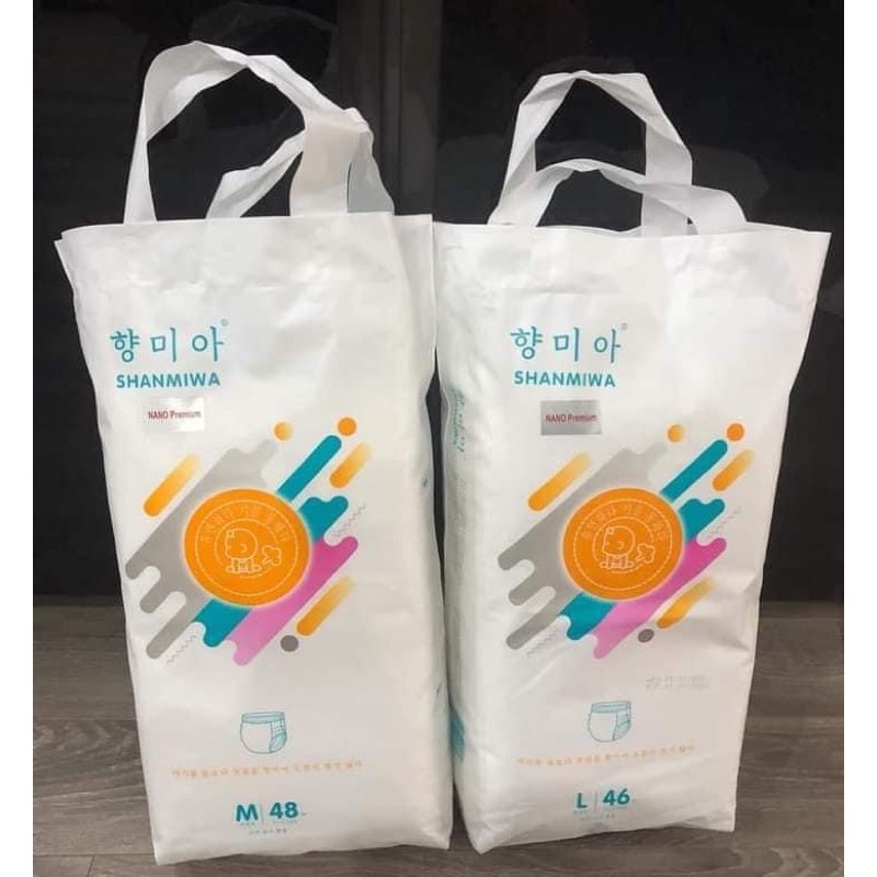 Bỉm quần Shanmiwa Nano Premium (M 48 miếng, L 46 miếng, XL 44 miếng, XXL 42 miếng)