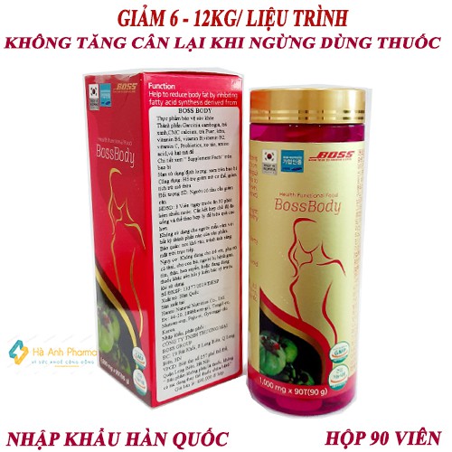 Viên uống giảm cân VigoOneXL BOSSBODY giảm cân an toàn giảm cân hiệu quả 90 viên