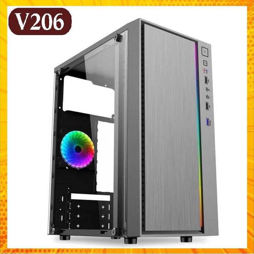 Vỏ Case VSP V206 có LED RGB - tích hợp USB 3.0 nhỏ gọn đẹp 20