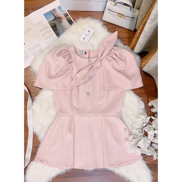 Pandora Top 🌸 Áo chất text đính nơ tiểu thư chất mặc hè (Lưu ý mô tả sản phẩm) | BigBuy360 - bigbuy360.vn