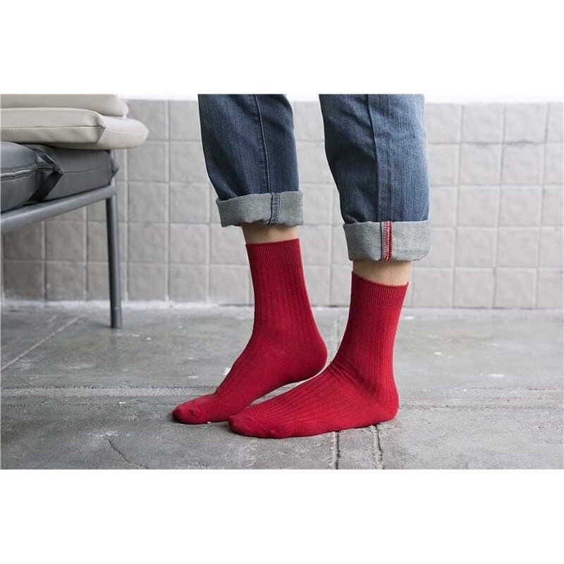 Set 10 tất len cao cổ dệt tay Tianyi