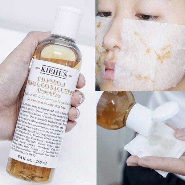 [ shop mới ưu đãi ]  (250ml) Toner Hoa Cúc và dưỡng ẩm Kiehls - làm mềm da, chống oxy hóa  – vị cứu tinh cho da dầu mụn