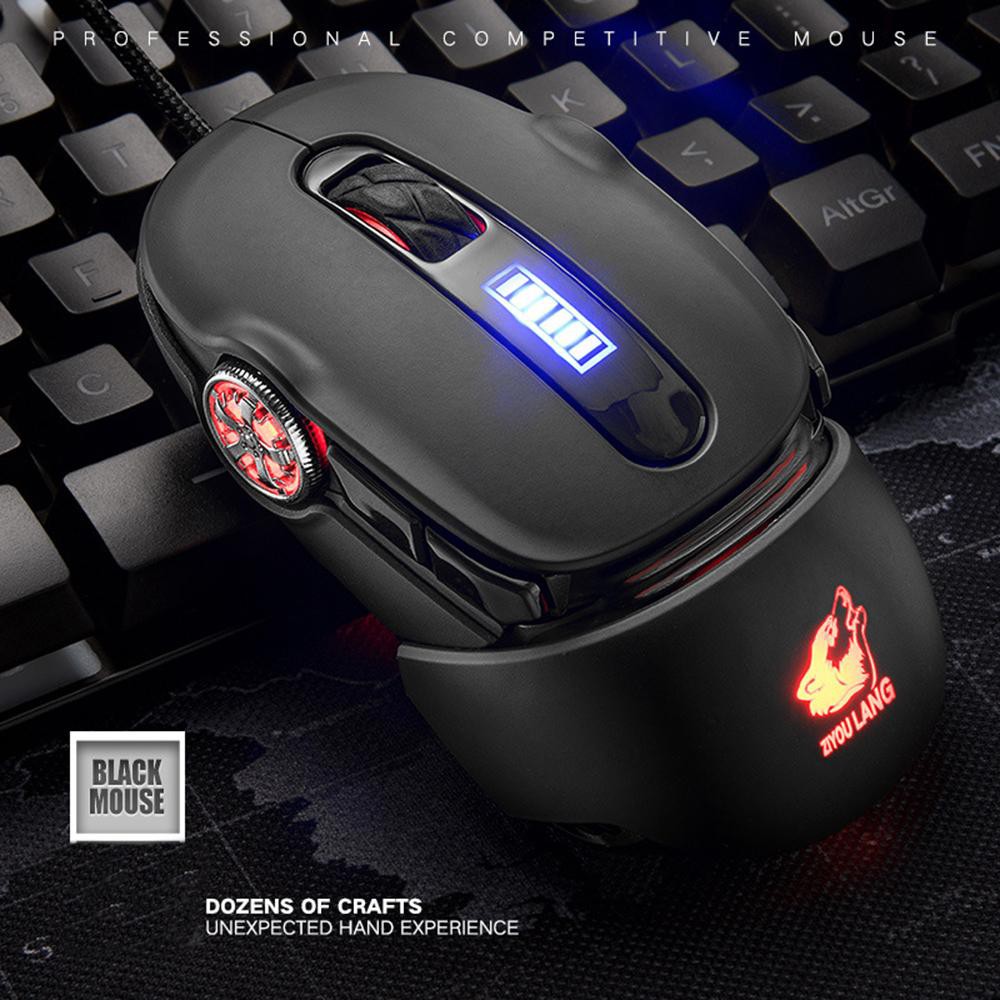 Chuột chơi game Freewolf V11 có led