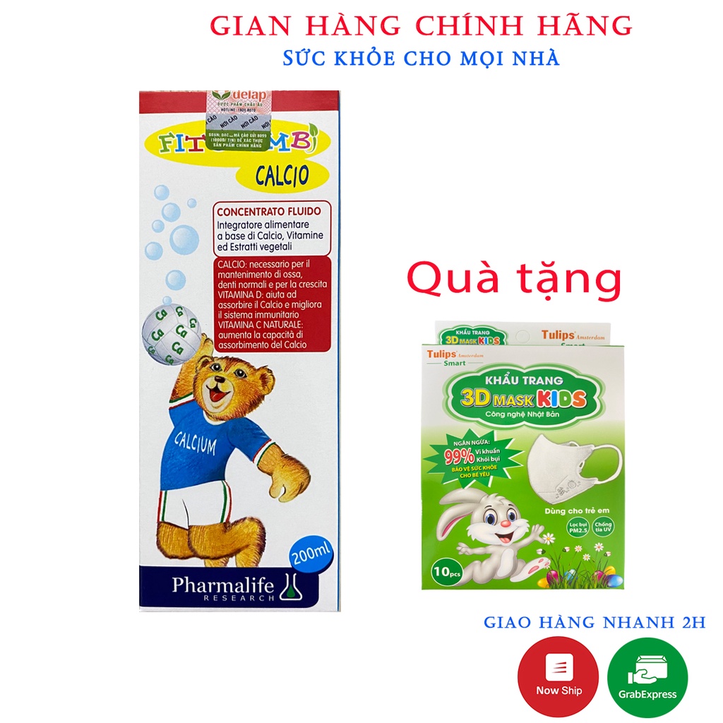  Fitobimbi Calcio.Bổ Sung Canxi,Vitamin D Giúp Bé Hấp Thụ Phát Triển Chiều Cao