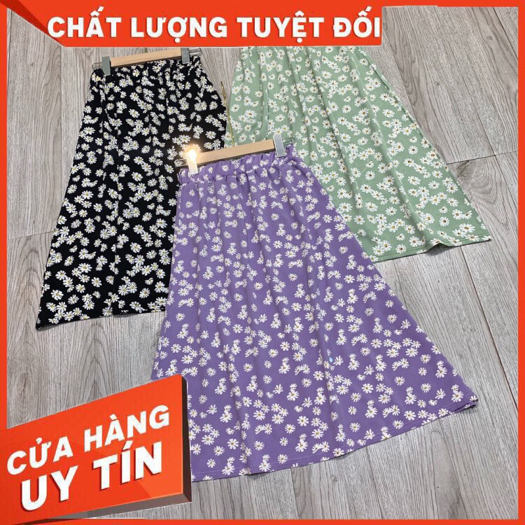 HÀNG NHẬP KHẨU -   Set áo 2 dây đũi lụa - chân váy voan hoa nhí siêu xinh mix tùy chọn -