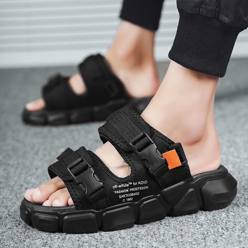Dép sandal thể thao đi biển đế dày hấp thụ sốc chống trượt thời trang mùa hè dành cho nam