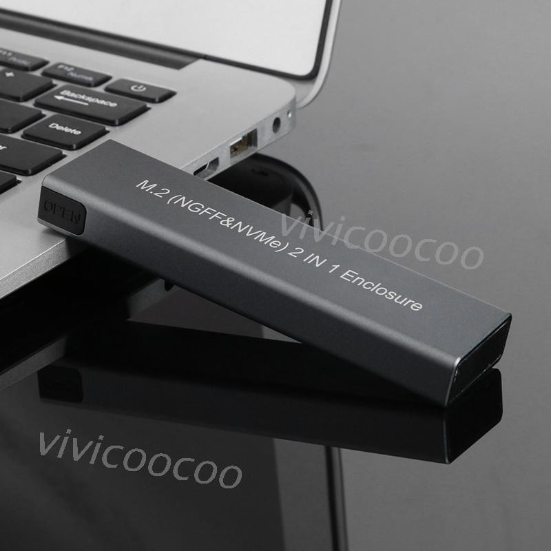 Hộp Đựng Ổ Cứng Sata + Nvme 2 Trong 1 Hdd 10gbps Tốc Độ Cao | BigBuy360 - bigbuy360.vn