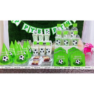 Set trang trí sinh nhật cho bé chủ đề bóng đá
