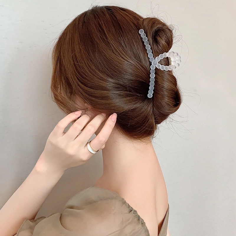 Kẹp tóc hình cá mập thiết kế đơn giản kiểu mùa hè cho nữ