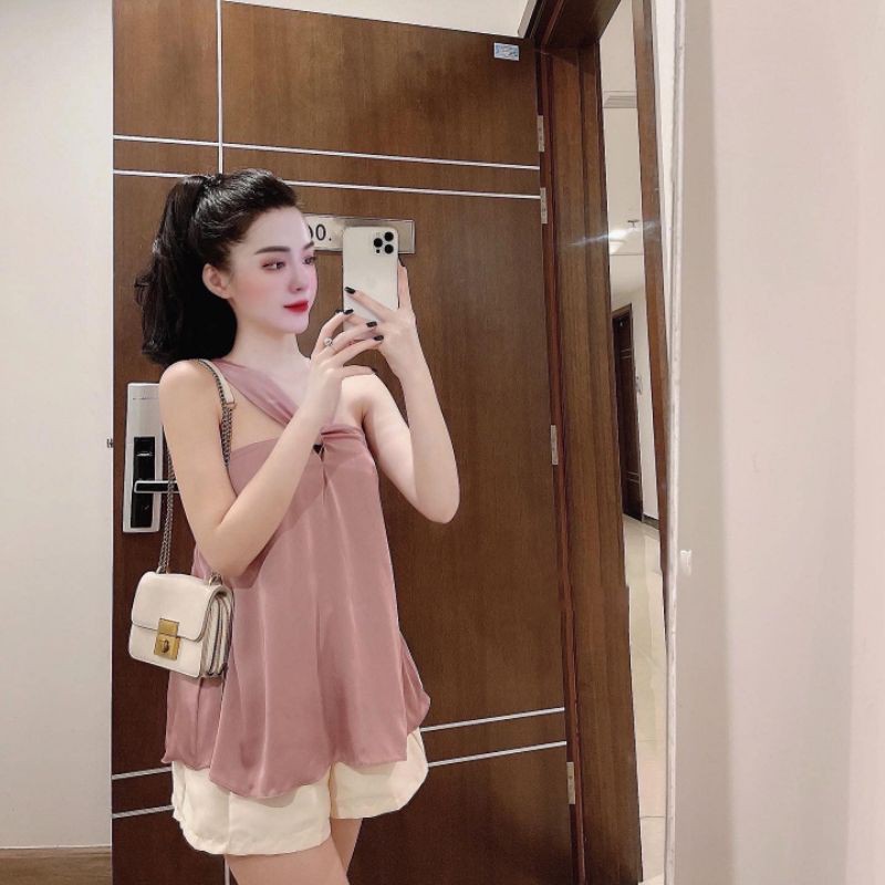 Q560 Quần short tacta ống rộng cạp chun. dễ phối siêu sịn sò