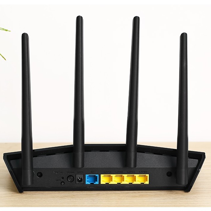 Bộ Phát Sóng Wifi Router Chuẩn Wifi 6 Băng Tần Kép Asus AX55 Đen