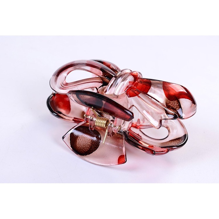 Kẹp tóc nơ nữ nhựa nhiều màu thời trang hàn quốc