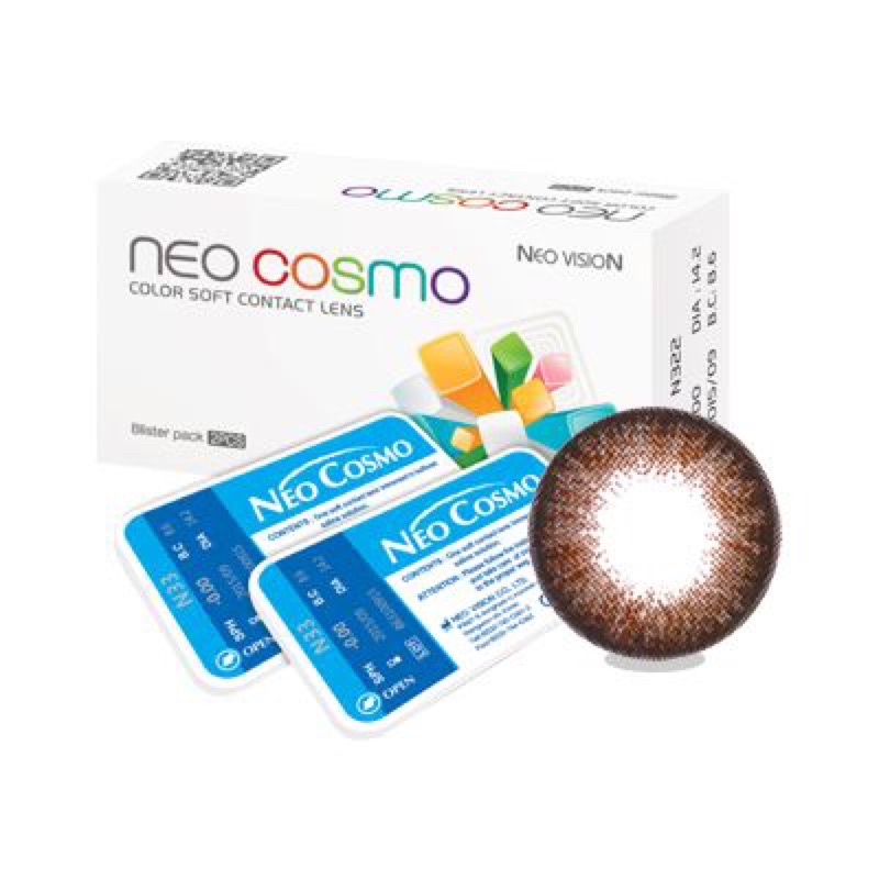 Tặng ngâm (8.6/14.2) Kính áp tròng màu 3 tháng cận (0&gt;6) Neo Cosmo Extra