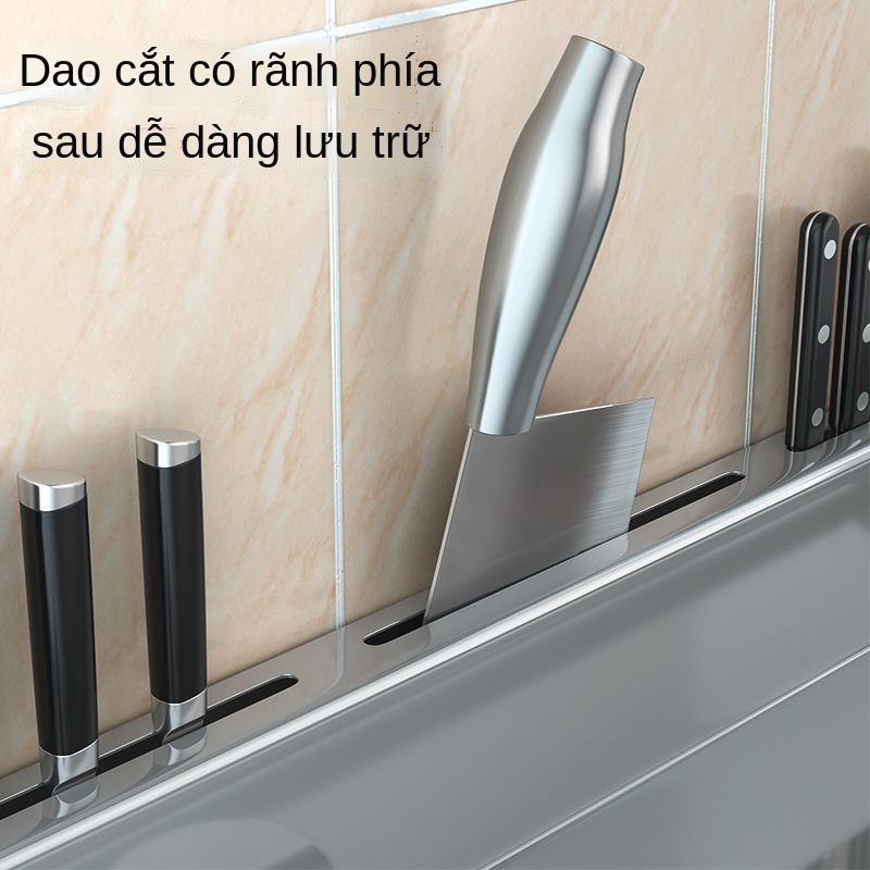 Kệ bếp inox dày SUS304 treo tường đục lỗ cung cấp gia vị miễn phí Giá để đồ gia dụng Hộp đựng gia vị đa năng