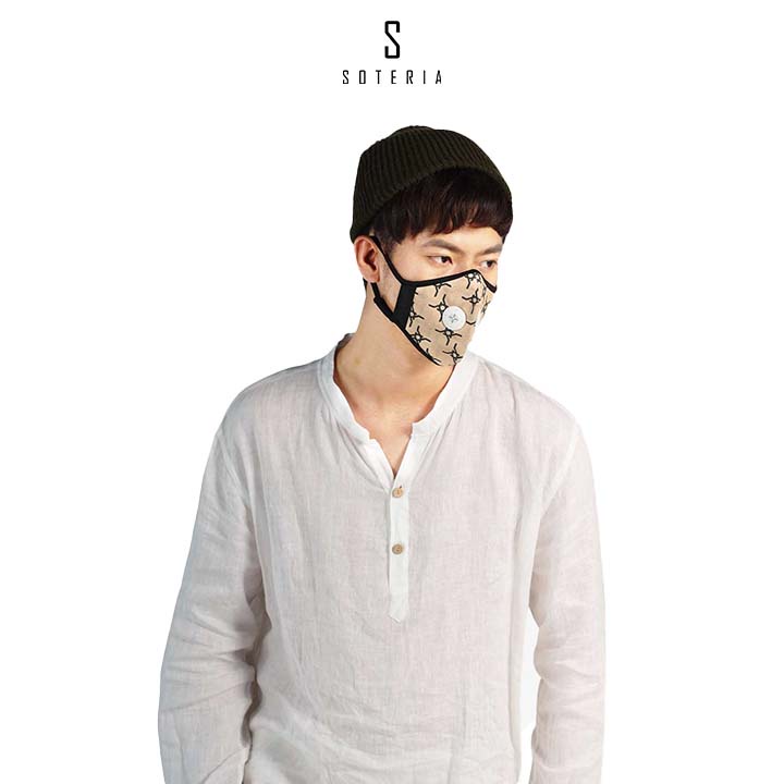 Khẩu trang tiêu chuẩn Quốc Tế SOTERIA Signature ST139 - Bộ lọc N95 BFE PFE 99 lọc đến 99% bụi mịn 0.1 micro- Size S,M,L
