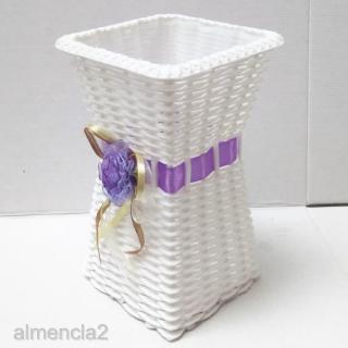 [Almencla2] Giỏ hoa mây 3 màu lụa