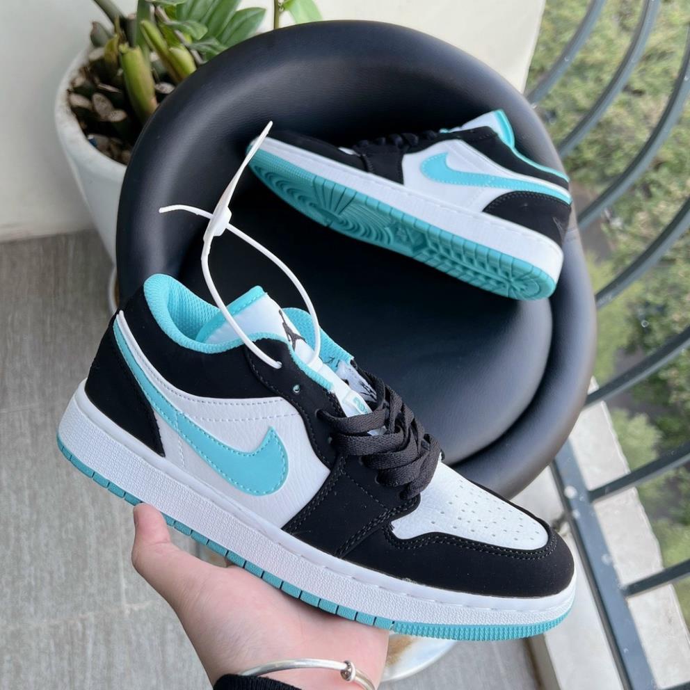 Giày Jordan Cổ thấp Nam Nữ, Giày JD Jordan 1 low Xanh Ngọc Thời Trang Full Box Bill | BigBuy360 - bigbuy360.vn