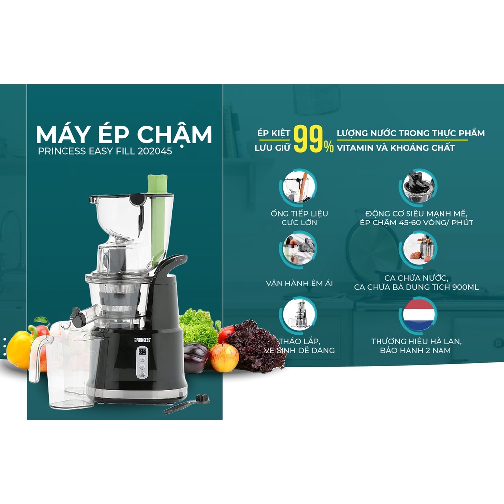 Máy ép chậm ULTTY x Princess Easy Fill 202045