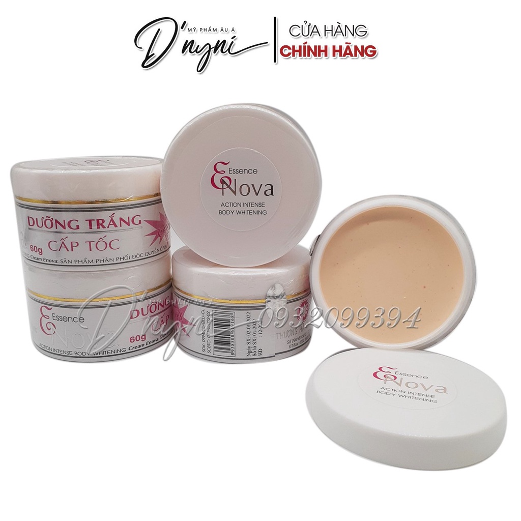 Kem Dưỡng Trắng Da Cấp Tốc Toàn Thân ENOVA ESSENCE Action Intense Body Whitening Cream 60 gram