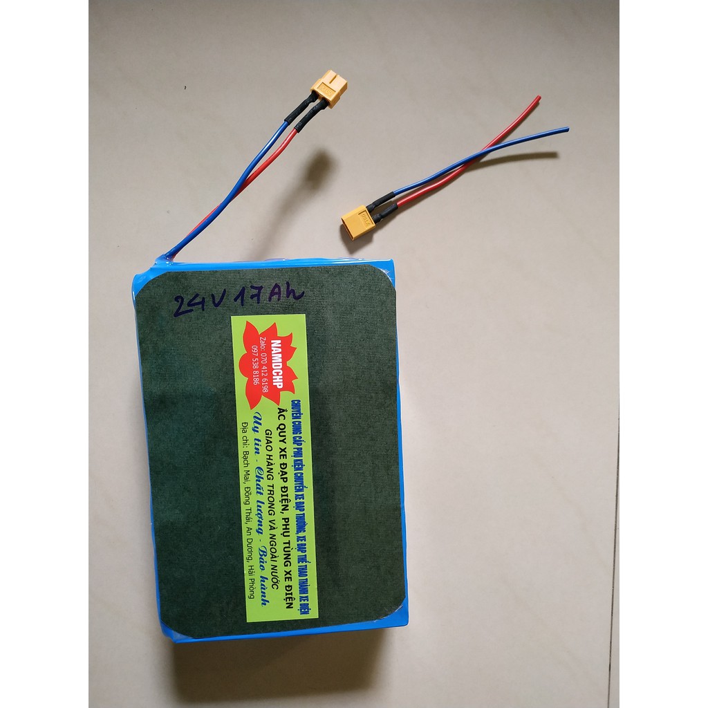 Siêu khủng Khối pin lithium ion panasonic 24v15ah, chuyên dùng cho xe đạp điện, xe điện 24v các loại