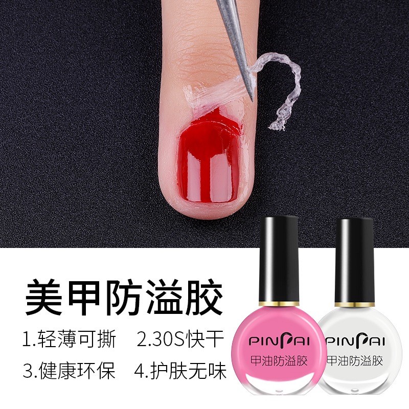 chống lem viền skinnail 68 sử dụng dễ dàng khắc phục sư cố sơn lem chai màu trắng thuỷ tinh lột bỏ dễ dàng ,skinnail68 .