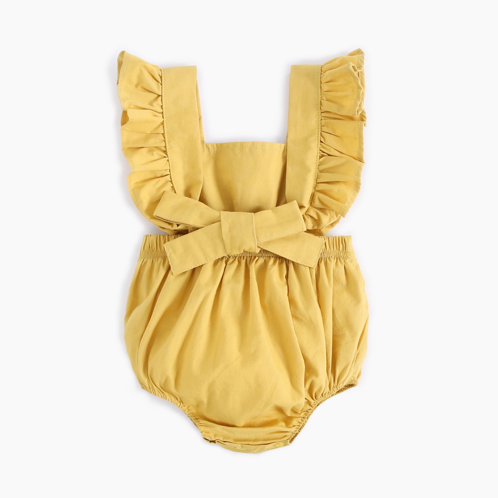 Áo liền quần Sanlutoz cotton sát nách kiểu công chúa mùa hè dễ thương cho bé