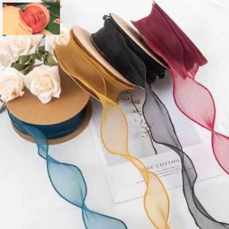 Cuộn duy băng voan bản 5cm siêu chảnh
