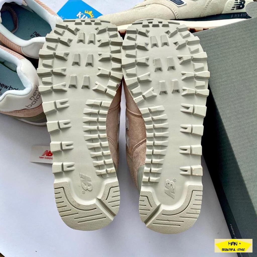 Giày thể thao New Ba.lance 574 màu hồng, chữ N trắng siêu hot, năng động dành cho nữ