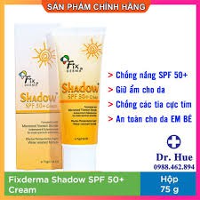 Dược Mỹ Phẩm - Kem chống nắng Nâng Tông Fixderma Shadow SPF 50+ Cream / Gel SPF 30+ (75g) | BigBuy360 - bigbuy360.vn