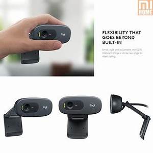 Webcam Logitech C270 video chuẩn HD - với micro giảm tiếng ồn và tự động, cắm và sử dụng ngay.không cần cài đặt